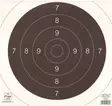 Koulutaulun virallinen keskiö 23x23cm 100 kpl - Ampumataulut - 6410362402307 - 4