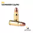 PPU 7,63 Mauser FMJ 5,5g Pistoolinpatruuna - Muut pistoolinpatruunat - 8605003813217 - 2