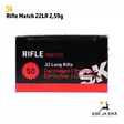 SK Rifle Match 22LR 2,59g 327m/s Pienoiskivääripatruuna - 22 Subsonic patruunat - 4023045421087 - 8