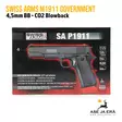 Swiss Arms M1911 Government Blowback 4,5mm CO2 ilmapistooli - BB kuula ilmapistoolit - 3559962887107 - 17