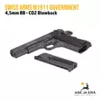 Swiss Arms M1911 Government Blowback 4,5mm CO2 ilmapistooli - BB kuula ilmapistoolit - 3559962887107 - 13