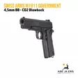 Swiss Arms M1911 Government Blowback 4,5mm CO2 ilmapistooli - BB kuula ilmapistoolit - 3559962887107 - 3