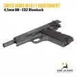 Swiss Arms M1911 Government Blowback 4,5mm CO2 ilmapistooli - BB kuula ilmapistoolit - 3559962887107 - 14