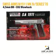 Swiss Arms M1911 Mk IV/Series'70 Blowback 4,5mm CO2 ilmapistooli - BB kuula ilmapistoolit - 3559962885097 - 18