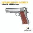 Swiss Arms M1911 Mk IV/Series'70 Blowback 4,5mm CO2 ilmapistooli - BB kuula ilmapistoolit - 3559962885097 - 13