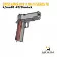 Swiss Arms M1911 Mk IV/Series'70 Blowback 4,5mm CO2 ilmapistooli - BB kuula ilmapistoolit - 3559962885097 - 6