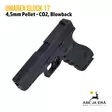 Umarex Glock 17 Blowback 4,5mm CO2 Pellet ilmapistooli - yläviistosta vasemmalta - Ilma-aseluoti ilmapistoolit - 4000844649867 - 6