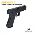 Umarex Glock 17 Blowback 4,5mm CO2 Pellet ilmapistooli - oikealta takaviistosta - Ilma-aseluoti ilmapistoolit - 4000844649867 - 4