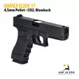 Umarex Glock 17 Blowback 4,5mm CO2 Pellet ilmapistooli - oikealta etuviistosta - Ilma-aseluoti ilmapistoolit - 4000844649867 - 5