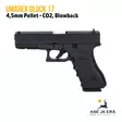 Umarex Glock 17 Blowback 4,5mm CO2 Pellet ilmapistooli - yleiskuva vasemmalta sivusta - Ilma-aseluoti ilmapistoolit - 4000844649867 - 1