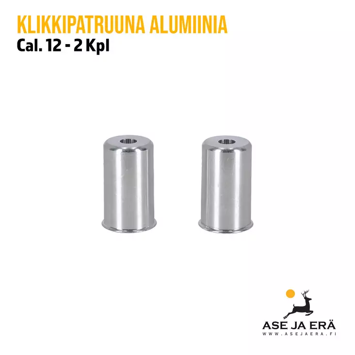 12 alumiininen klikkipatruuna 2kpl - Klikkipatruunat - 6410364600527 - 4