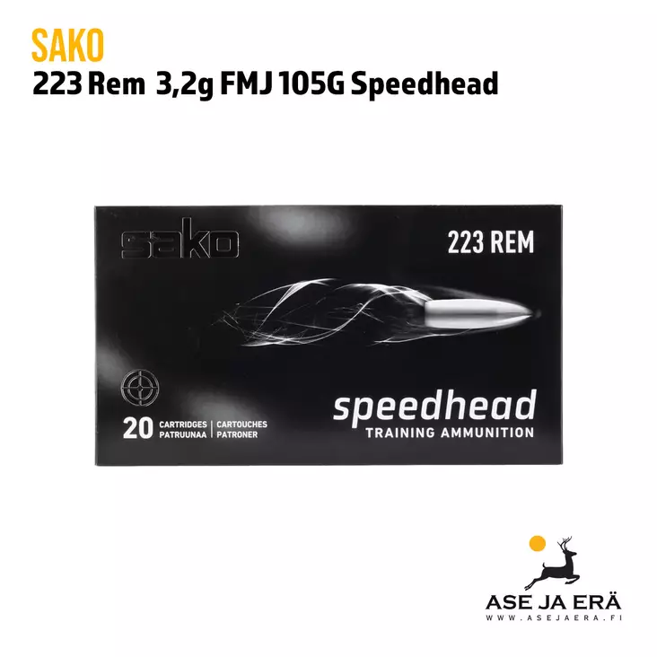 223 Rem Sako Speedhead FMJ 3,2g (105G) 20 kpl - 223 kaliiperi - 6438053999837 - 5