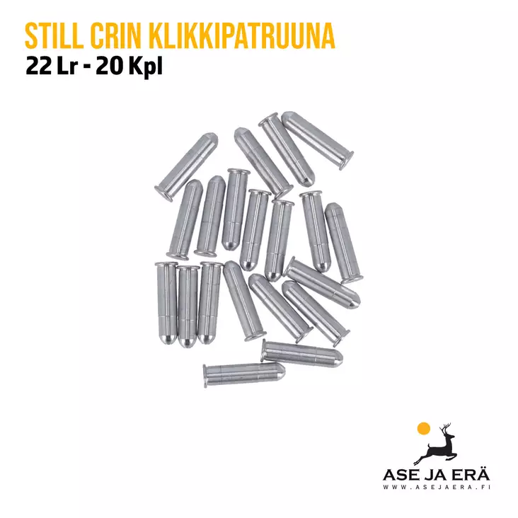 22 alumiininen klikkipatruuna 20kpl - Klikkipatruunat - 6438418001847 - 2