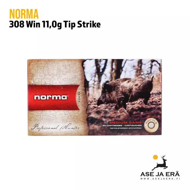 308 Norma 11,0g Tip Strike Kivääripatruuna - 308 kaliiperi - 7393923318547 - 4