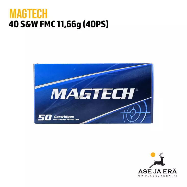 40 S&W Magtech FMC 11,66g (40PS) Pistoolipatruuna - Muut pistoolinpatruunat - 7891798042937 - 2