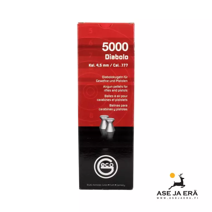 4,5mm Geco 0,45 g ilmakiväärinluoti 5000 - 4,5 mm ilmakivääriluodit - 4000294137457 - 1