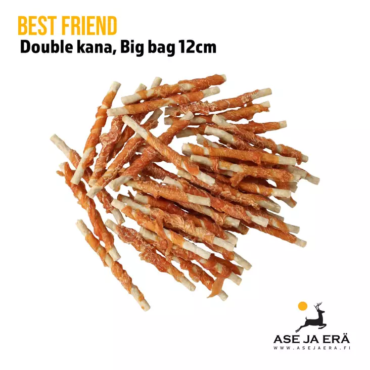 Best Friend Double kana 12cm 45kpl 7kpl - Koiran herkut ja puruluut - 5700551171840x7 - 1