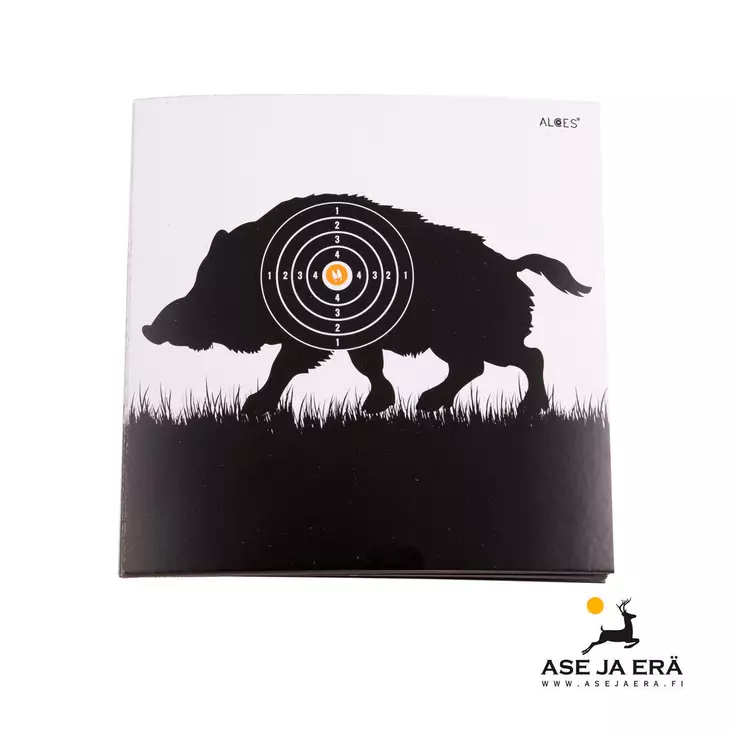 Alces Ilmakivääritaulu Villisika 14x14cm, 50 kpl - Ampumataulut - 7340143709747 - 2
