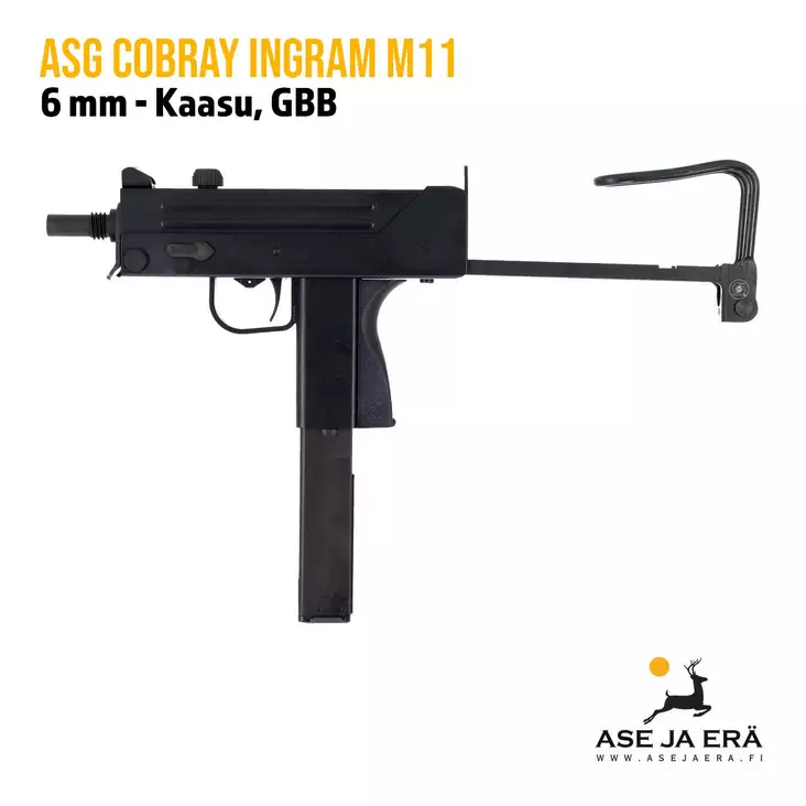 ASG Cobray Ingram M11 blowback kaasukonepistooli - Pistoolit ja -revolverit - 5707843034647 - 1