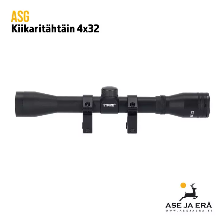 ASG Kiikaritähtäin 4x32 ja weaveri jalusta - Kiikaritähtäimet - 5707843049917 - 1