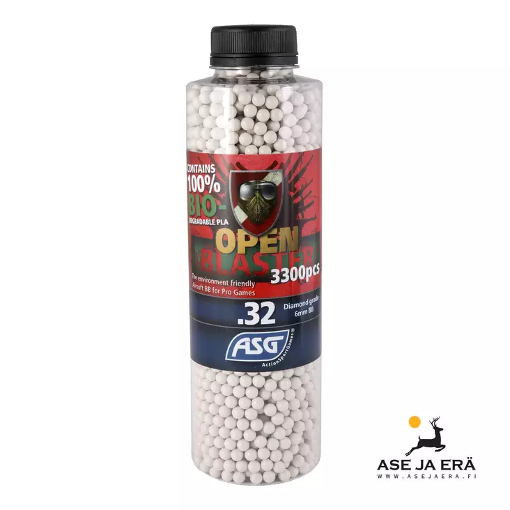 ASG Open Blaster 0,32 g 6 mm biokuula 3300 kpl - Airsoft-kuulat - 5707843079877 - 2