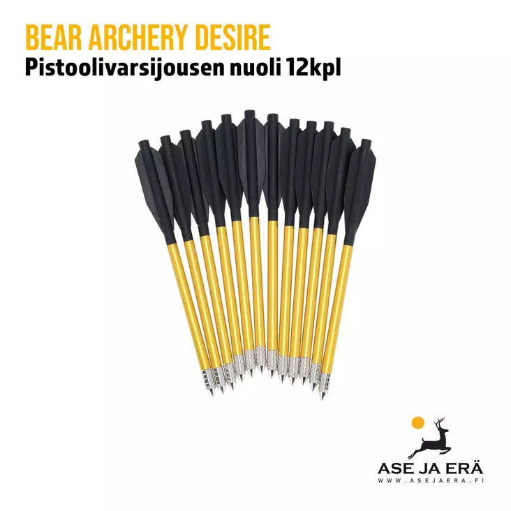 Bear Archery Desire pistoolivarsijousen nuoli 12kpl - Alumiininuolet - 754806303697 - 1