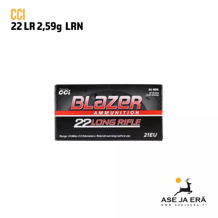 CCI 22 LR Blazer pienoiskiväärin patruuna - 22 LR patruunat - 076683000217 - 1