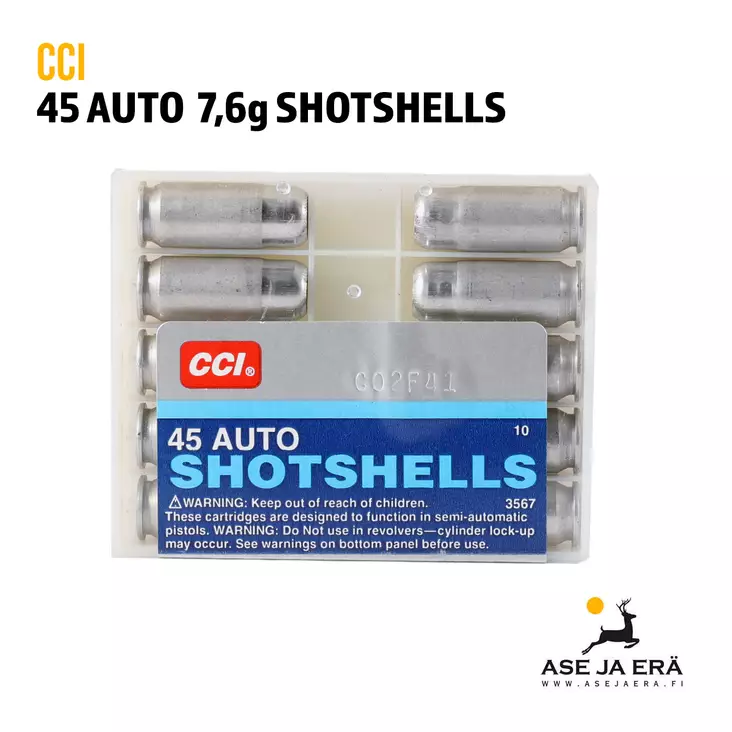 CCI Blazer .45 ACP pistoolin haulipatruuna - Muut pistoolinpatruunat - 076683035677 - 1