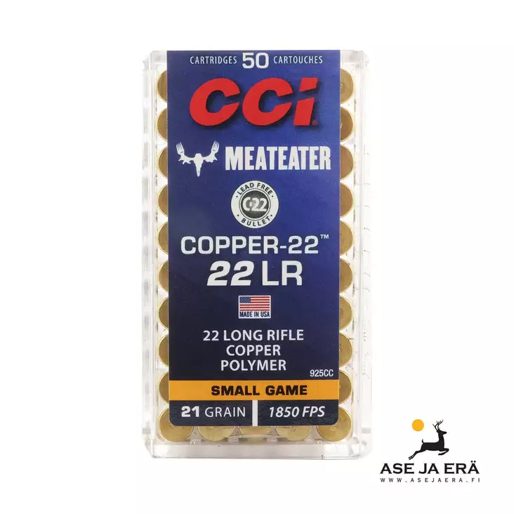CCI Copper-22 22LR 1,36g Pienoiskivääripatruuna - 22 LR patruunat - 604544617467 - 2