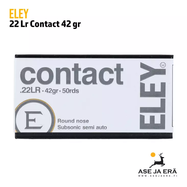 Eley Contact .22lr 42 gr pienoiskiväärin patruuna - 22 LR patruunat - 650911223007 - 2