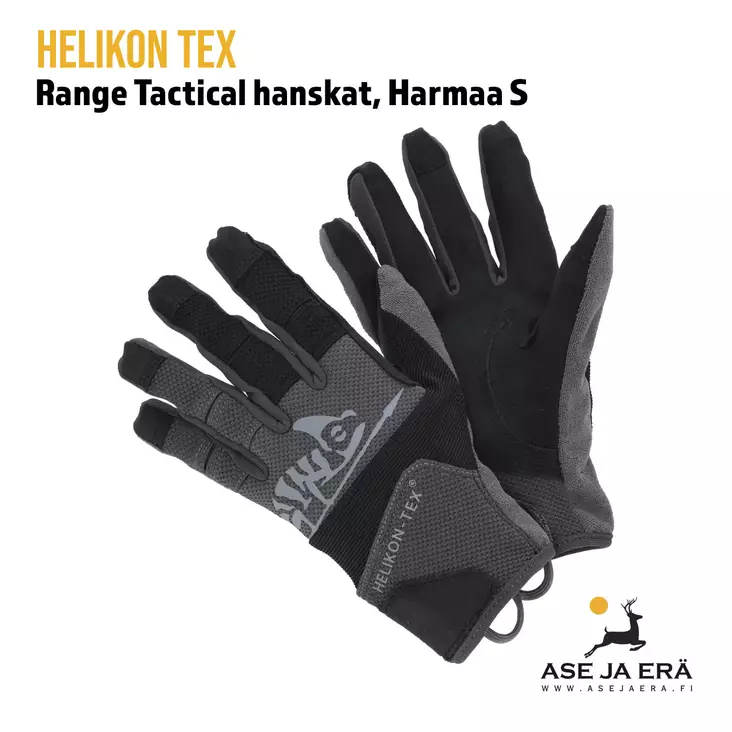 Helikon Range Tactical hanskat Black/Shadow Grey S - hanskapari ylhäältä - Muut päähineet ja käsineet - 5902688047757 - 2