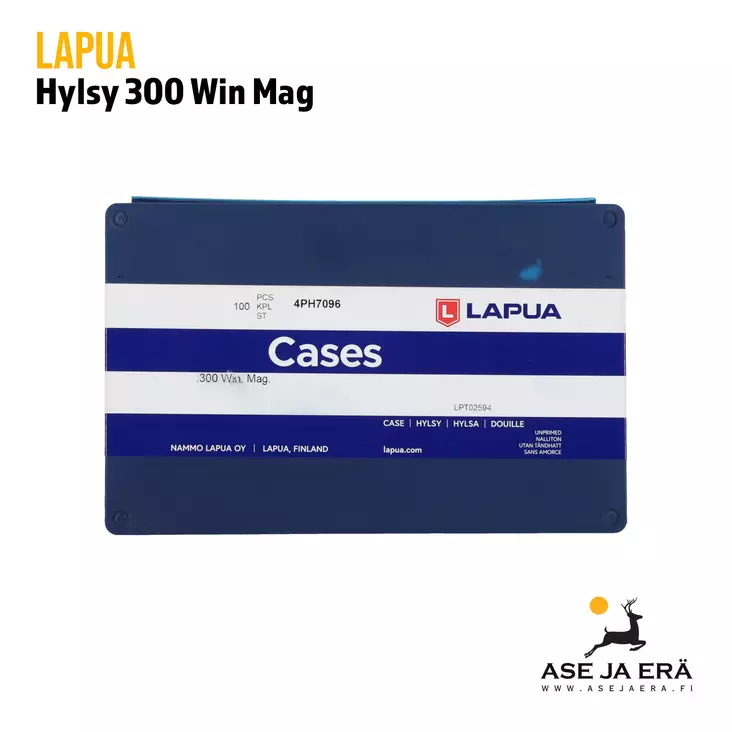 Lapua 300 Win Mag Kiväärin Messinkihylsy - Hylsyt - 6418267200417 - 1