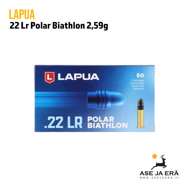 Lapua Polar Biathlon 2,59g pineoiskivääripatruuna - 22 LR patruunat - 4023045421667 - 3