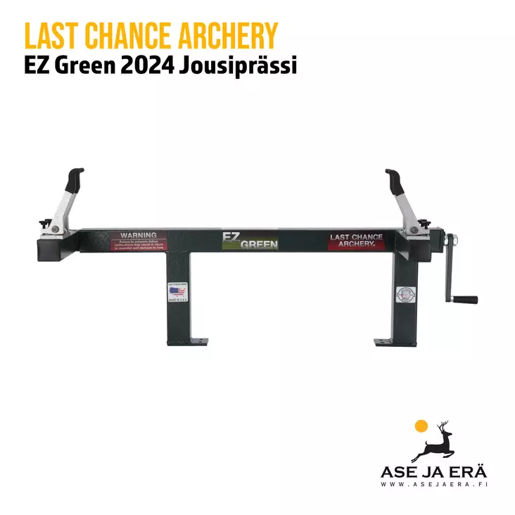 Last Chance Archery EZ Green jousiprässi - Jousen säätö ja huolto - 8720054631327 - 1