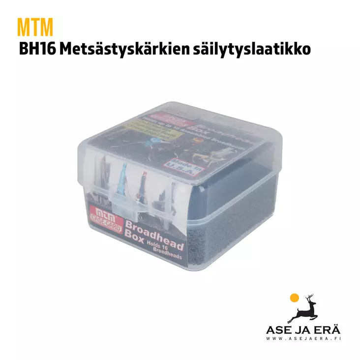 MTM BH16 metsästyskärkien säilytyslaatikko 16 kärjelle, kirkas - Metsästyskärjet - 026057851167 - 3