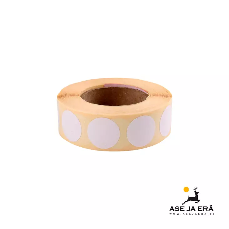 Paikkatarra 20mm valkoinen 1000 kpl - Paikkatarrat ja -annostelijat - 113187 - 1