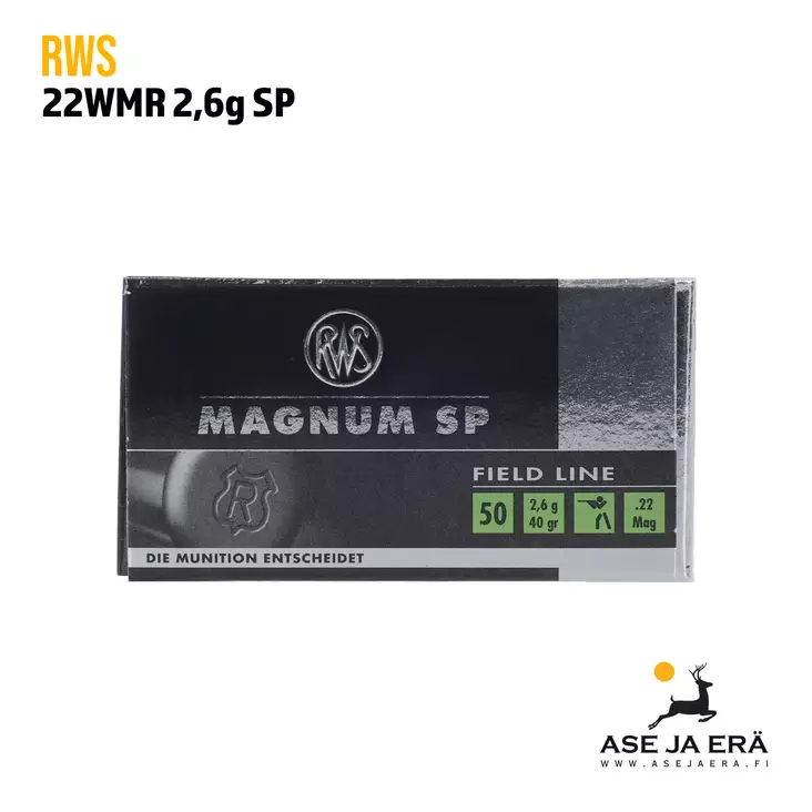 RWS 22WMR 2,6g SP pienoiskivääripatruuna - 22 WMR patruunat - 4000294133077 - 7