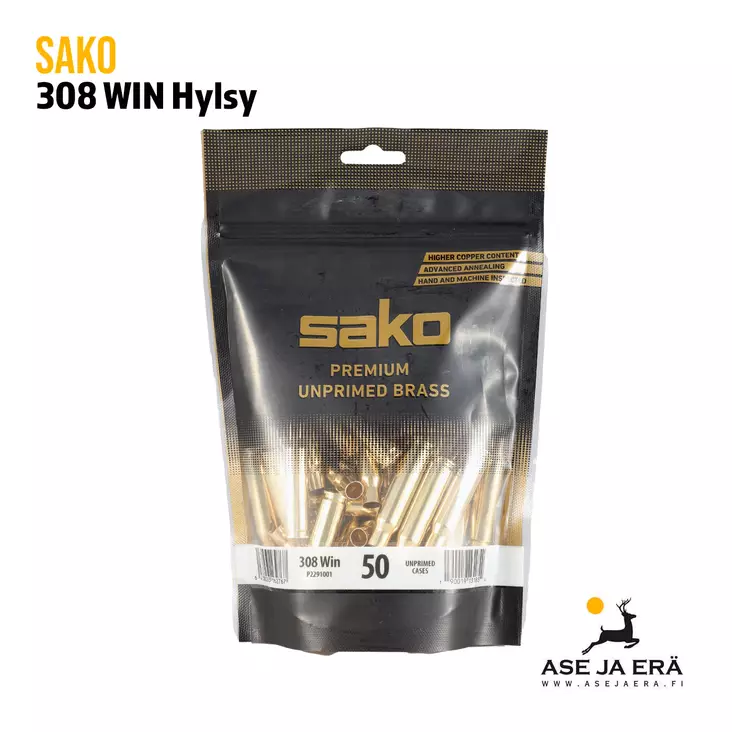 Sako hylsy 308 Win 50kpl - Hylsyt - 6438053162767 - 1