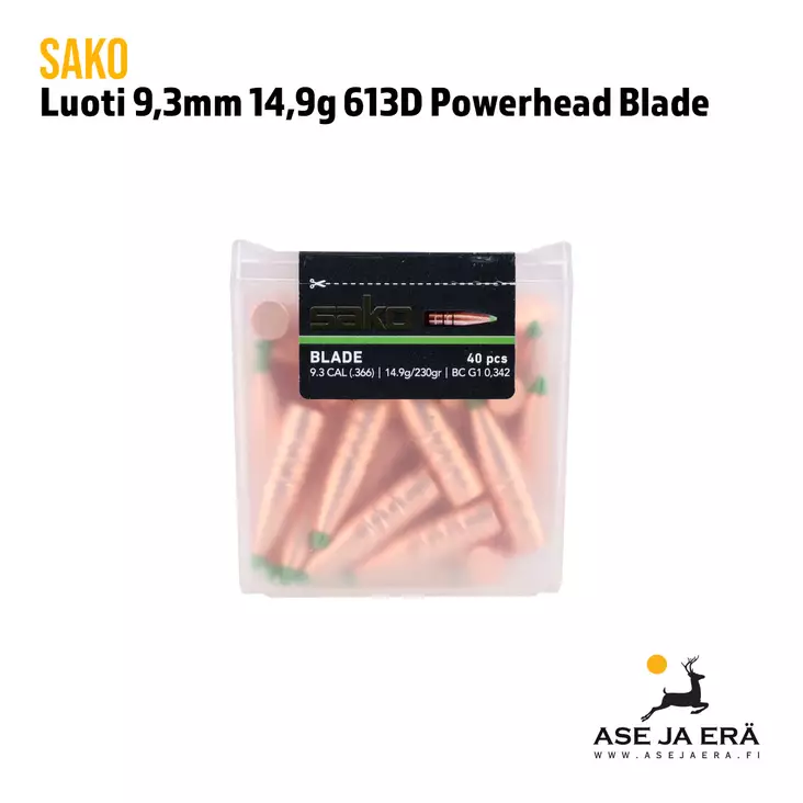 Sako Powerhead Blade 9,3mm 14,9g 40kpl - Muut luodit - 6438053157497 - 1