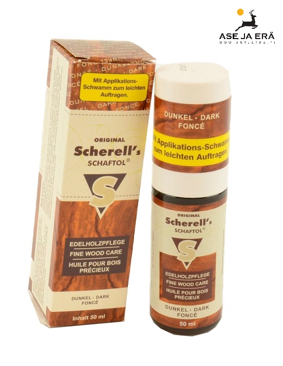 Scherell's Schaftol Tumma -tukkiöljy 50ml +levityssieni - Tukkiöljyt ja -vahat - 4017777238167 - 1