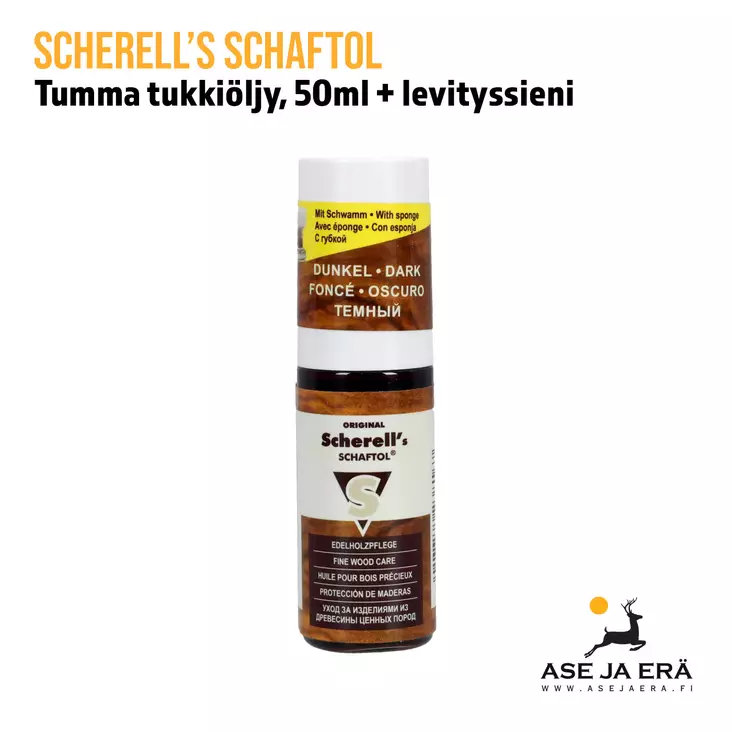 Scherell's tumma tukkiöljy purkki edestä - Tukkiöljyt ja -vahat - 4017777238167 - 2