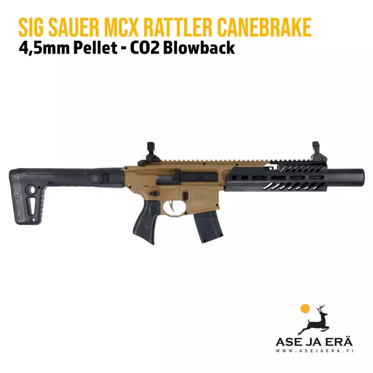 SIG Sauer MCX Rattler Canebrake 4,5mm CO2 ilmakivääri - CO2 ilmakiväärit - 798681642717 - 1