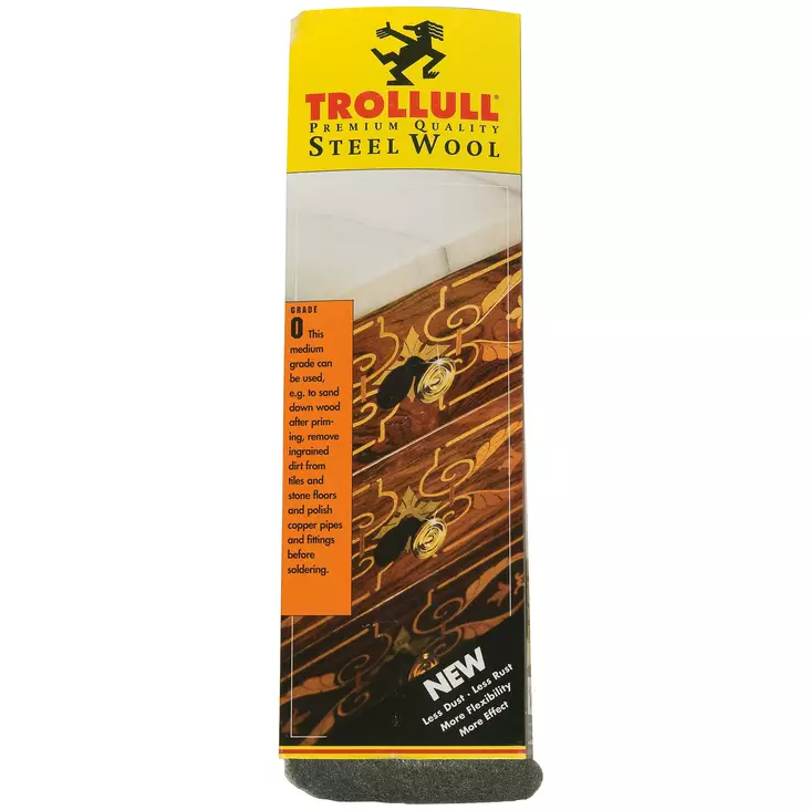 Trollull 000 teräsvilla 200 g - Puhdistustulpat ja asesillat - 4003364191007 - 4