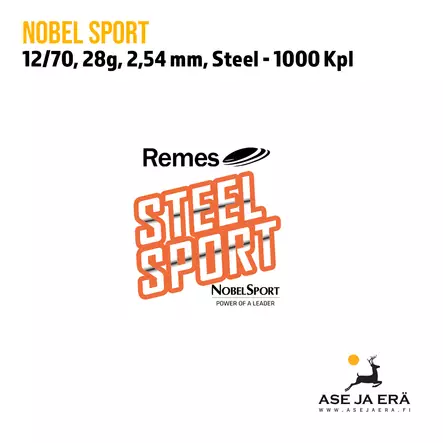 12/70 Steel Sport Nobel 28g No 7 1000kpl - Haulikon ratapatruunat - StelSportNobel1028 - 2