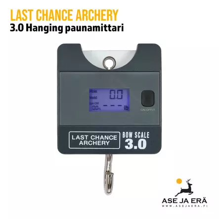 Last Chance Archery Bow Scale 3.0 Hanging paunamittari, yleiskuva edestä - Jousen säätö ja huolto - 853510008628 - 1