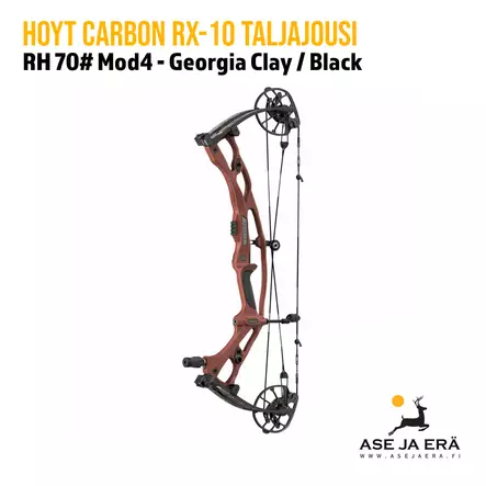 Hoyt Carbon RX-10 taljajousi RH 70# Mod4 Georgia Clay / Black - yleiskuva sivusta - Metsästysjousi - 889374735318 - 30