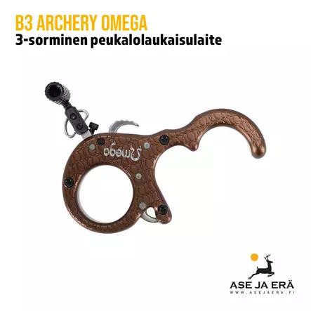 B3 Archery Omega Aluminium 3-sormen peukalolaukaisulaite - Sormilaukaisulaitteet - 0850001576208 - 3