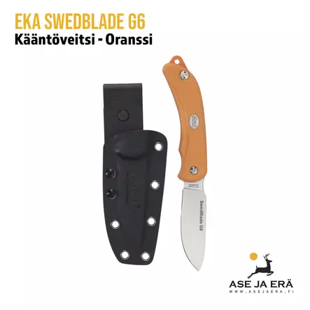 EKA SwedBlade G4 taittopuukko kydex tuppi, oranssi - yleiskuva - Taittoveitset - 7391537735088 - 9