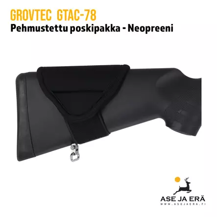 Grovtec Pehmustettu poskipakka Neoprene Musta GTAC78 - Poskipakat - 811071010788 - 2