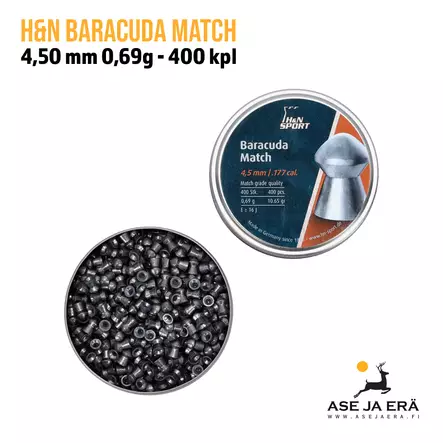 4,5mm H&N Baracuda Match rasia auki kansi vieressä - 4,5 mm ilmakivääriluodit - 4047058019598 - 7